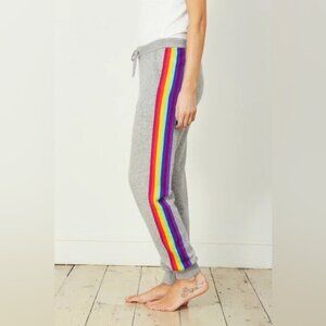 WYSE LINDON 100% Cashmere Rainbow Joggers